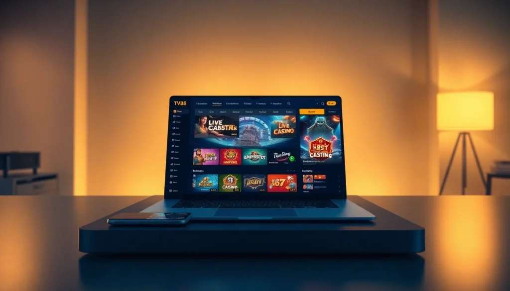 TV88 showcases an innovative online gaming experience with vibrant games and a modern interface.