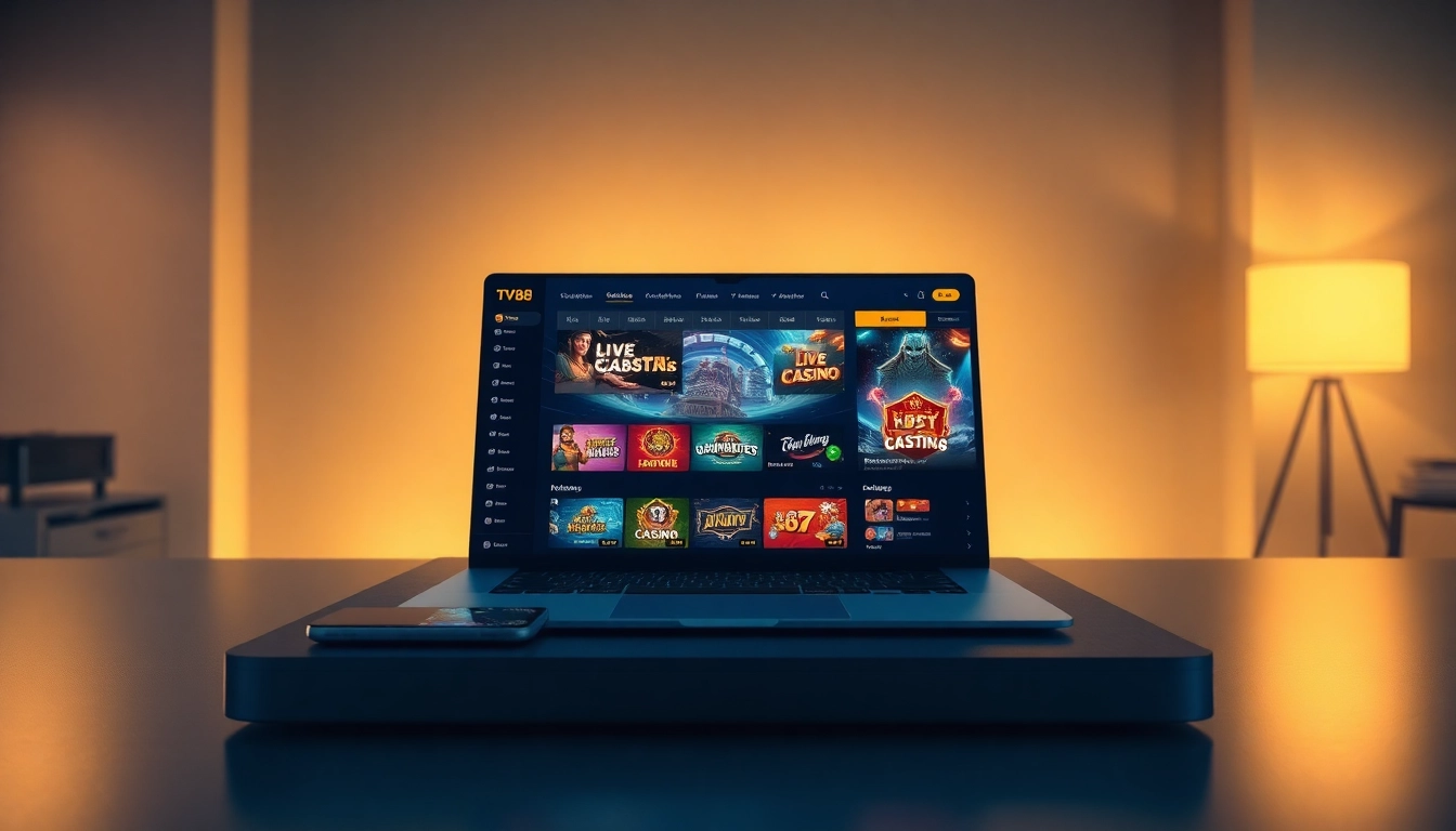 TV88 showcases an innovative online gaming experience with vibrant games and a modern interface.
