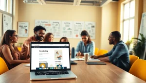 Engage with free job post chicago through professionals collaborating in an office environment.