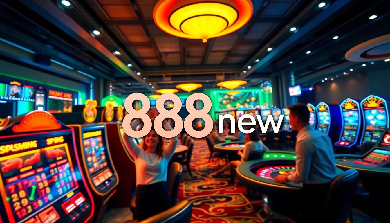 Experience the thrill of gaming at 888new with vibrant casino visuals and user-friendly design.