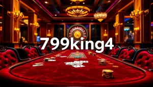 Experience the thrill of gambling with 79king4 at a luxury poker table filled with action.