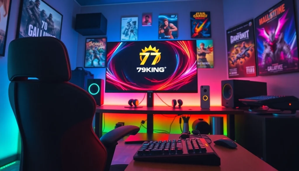 Gamers engage with 79king setup featuring high-end peripherals and vibrant RGB lighting.