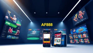 AF88 online betting interface showcasing sports, casino games, and live support features.