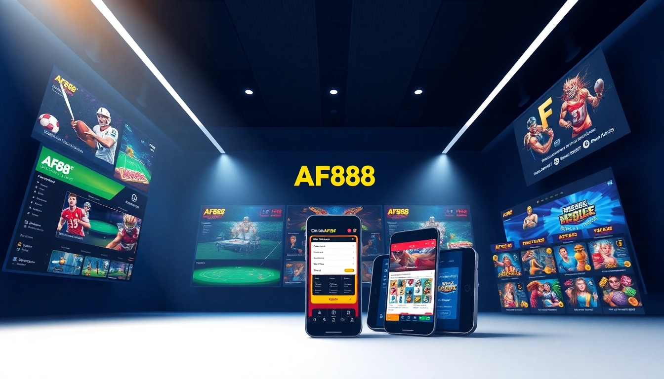 AF88 online betting interface showcasing sports, casino games, and live support features.