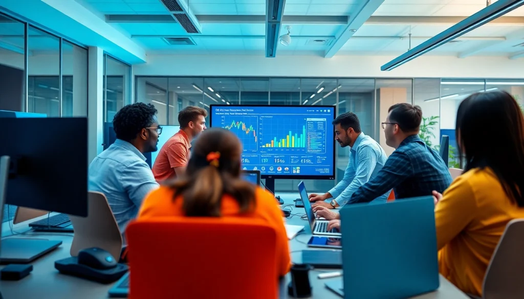 Tampa Business IT Partner collaborating in a modern office setting with diverse IT professionals.