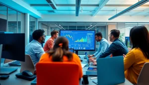 Tampa Business IT Partner collaborating in a modern office setting with diverse IT professionals.