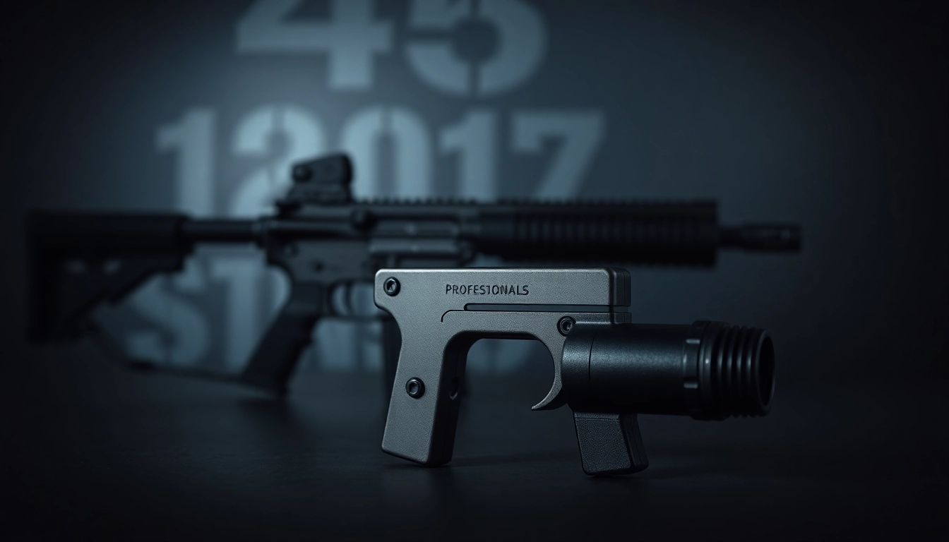 Alamo 15 trigger for sale highlighted with its sleek design and premium quality in a dramatic setting.