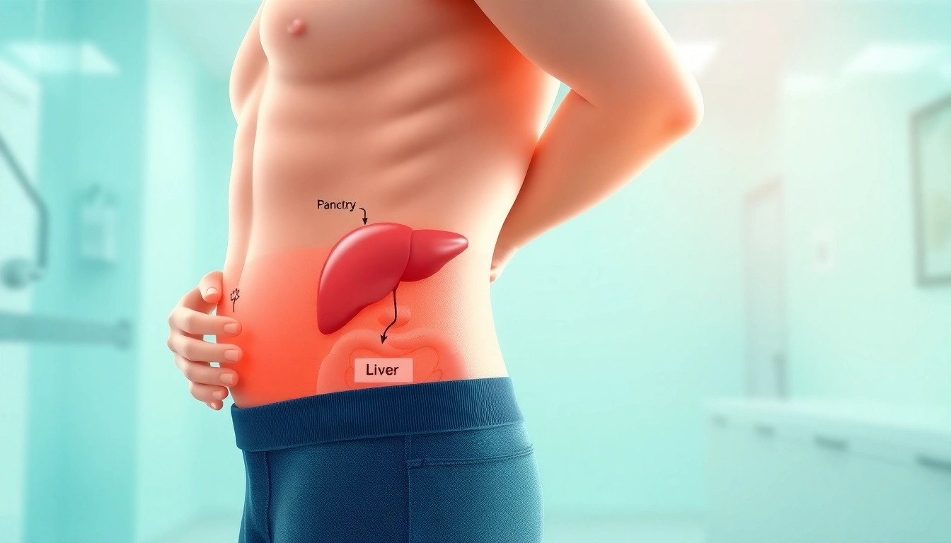 Visual representation explaining visceral fat and its location around internal organs.