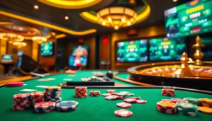 Experience the excitement of gambling at 99win with vibrant casino tables and engaging gameplay.