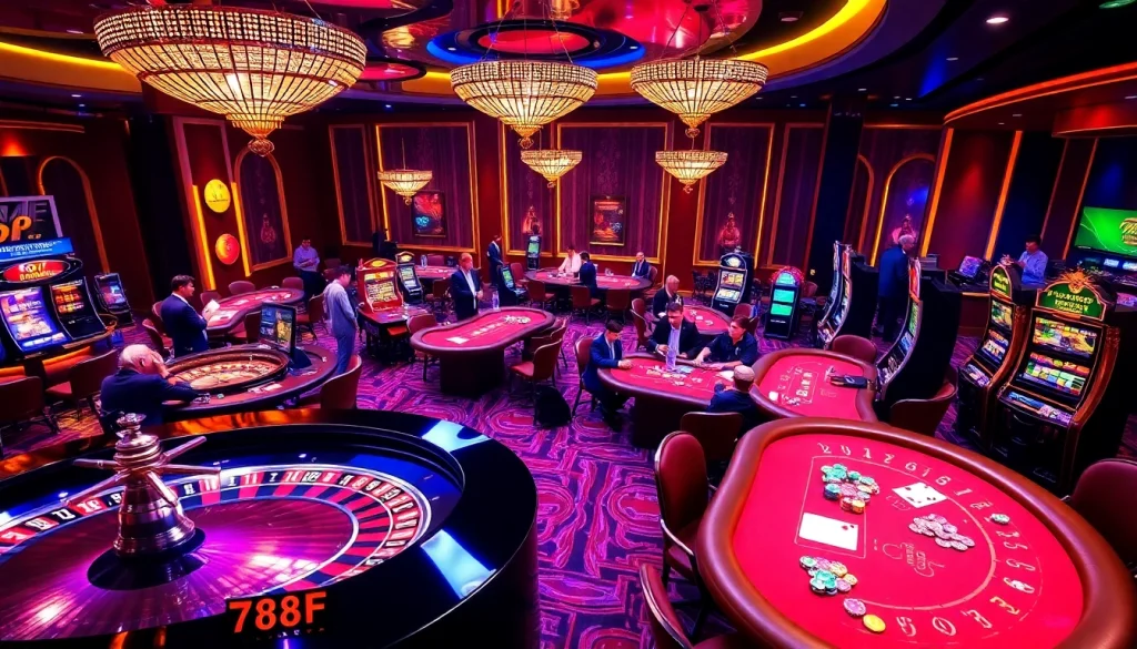 Experience the thrill of 788F nhà cái with casino games and vibrant atmosphere
