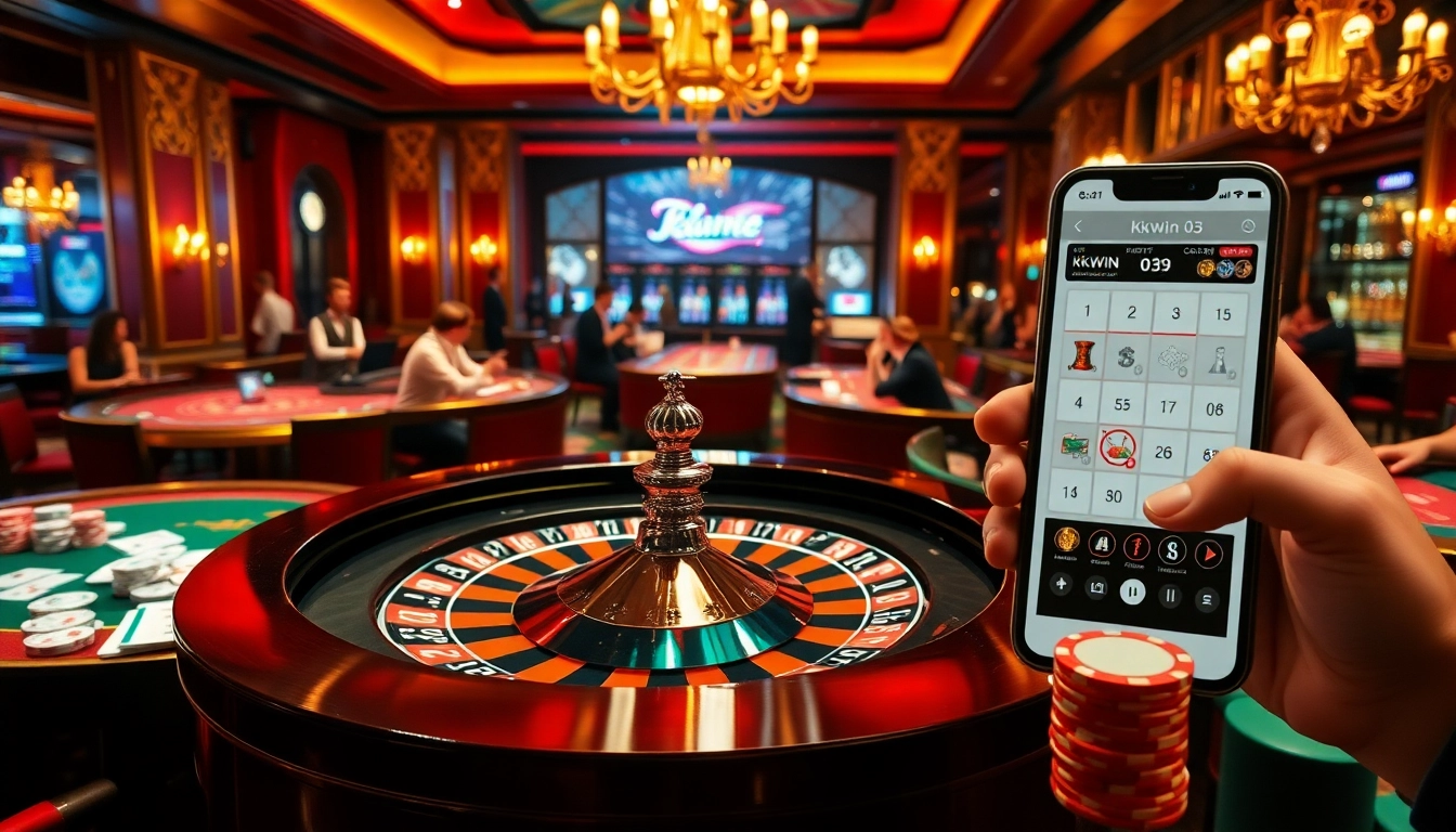 Experience kkwin 03 with thrilling casino gaming action at a luxurious roulette table.
