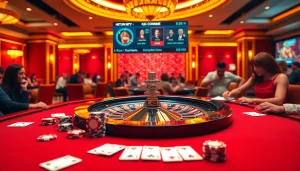 Players enjoying an exciting game at KJC's premier gambling tables via https://kjc.football/.