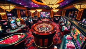 Experience high-stakes gaming at u8888 casino with vibrant tables and excited players.