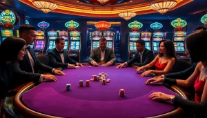 Experience the thrill of high stakes poker with ldwin okwin at this luxurious casino.