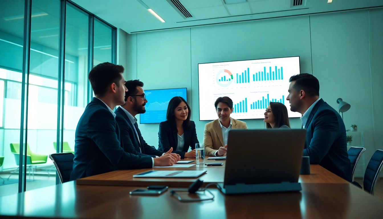 Analyze competitor pricing strategies in a modern office environment with a business team.