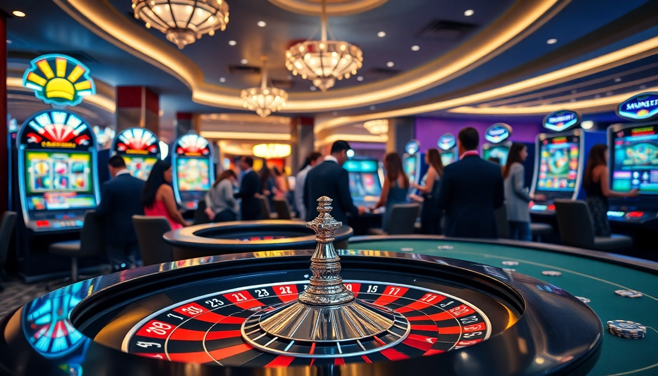 Experience the excitement of gambling at XN88 with vibrant casino scenes and dynamic gameplay.