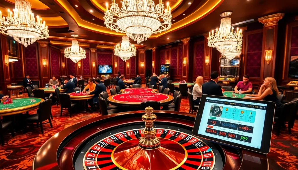 Experience engaging gaming at LC88 bio's luxurious casino atmosphere.