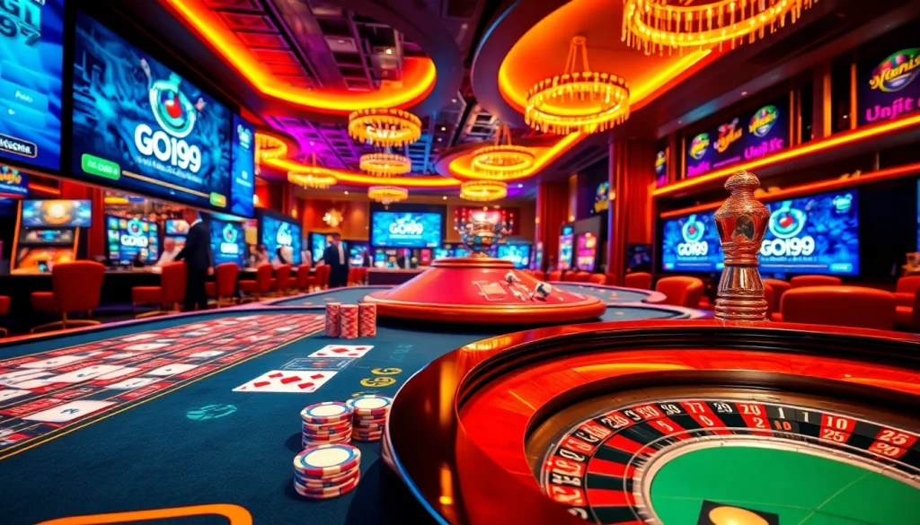 Experience the thrill at Nhà Cái GO99 with vibrant casino games and exciting betting opportunities.