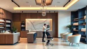 Aveda salon san diego showcasing a modern interior with eco-friendly decor and professional hairstylists.