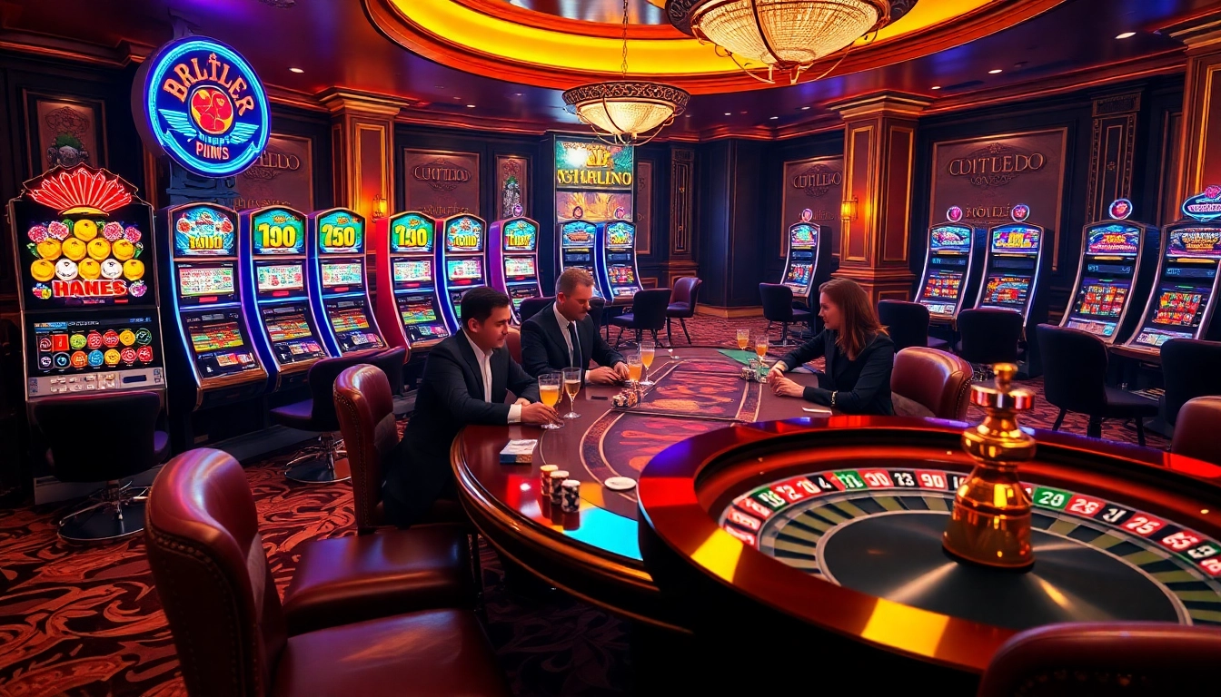 Experience the thrill of slot365 with vibrant slot machines and intense poker action.