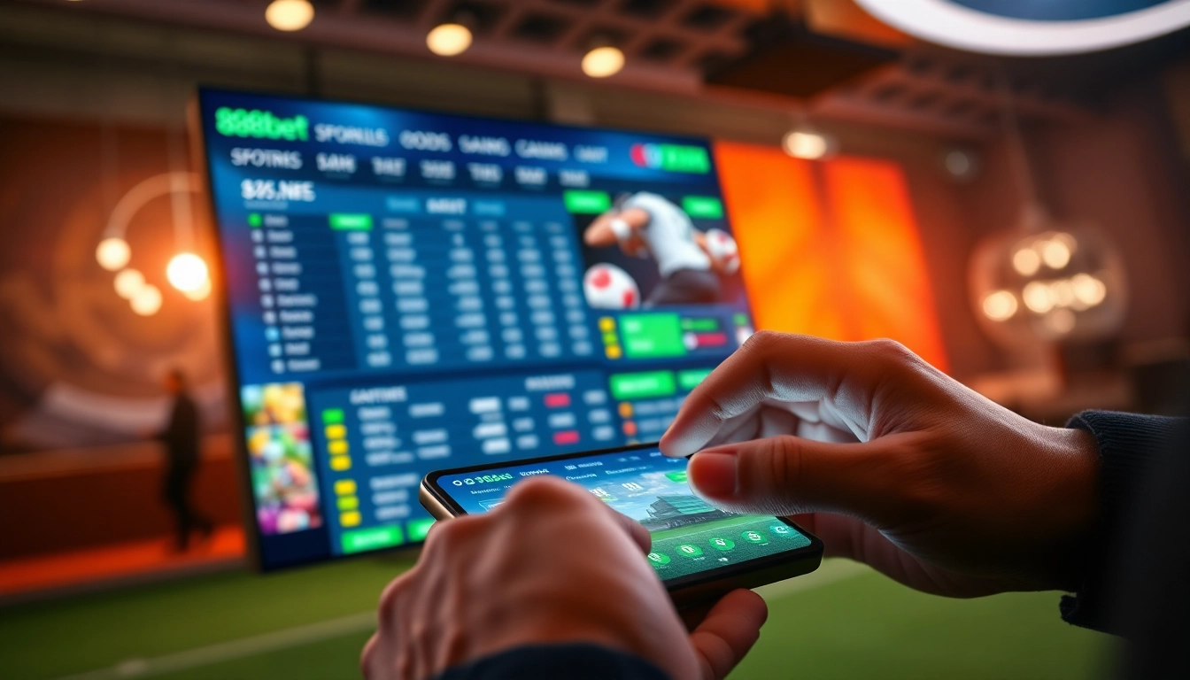 Experience the engaging betting interface of 888b.bet, showcasing exciting sports odds and casino games.