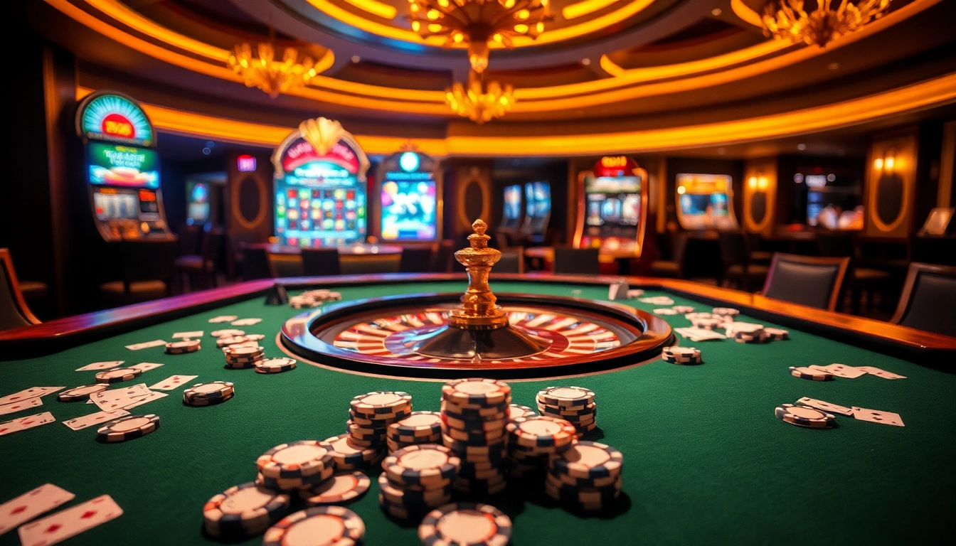 Experience the excitement of porn games ai with vibrant casino visuals of roulette and poker.