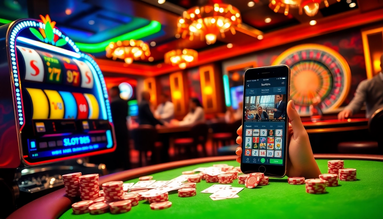 Experience the thrill of slot365 gaming with vibrant casino visuals and engaging gameplay elements.