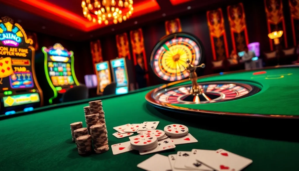 Experience the thrill of online gambling at 789f.best with vibrant casino visuals.