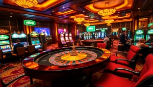 S88vip players engaging at a luxurious casino table in an elegant gambling environment.