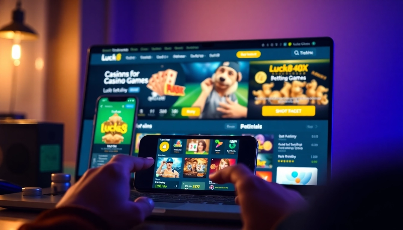 Explore the vibrant online gambling experience at luck8win.live, featuring engaging games and user-friendly design.