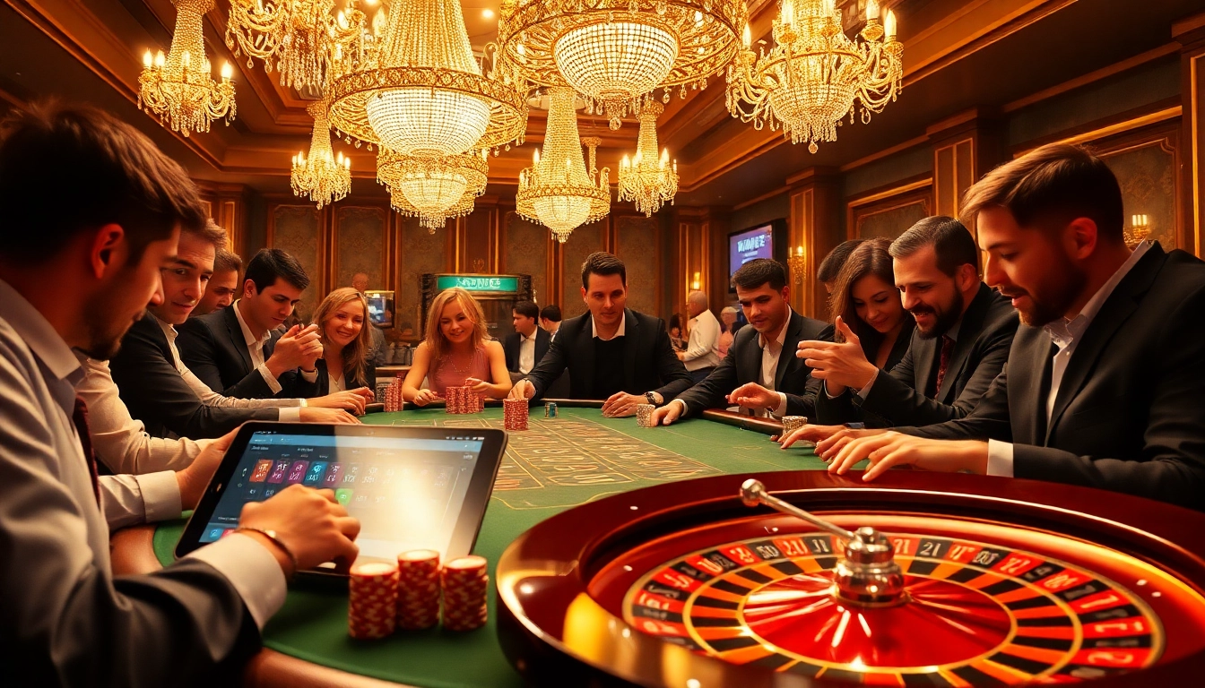 Engaging mm88 casino scene with poker chips and a roulette wheel, showcasing luxury and excitement.