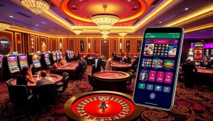 Experience the thrill of MM88Bet with vibrant casino visuals featuring poker and roulette action.