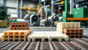 Showcasing durable GRP Grating Supplier's molded and pultruded fiberglass gratings in an industrial setup.