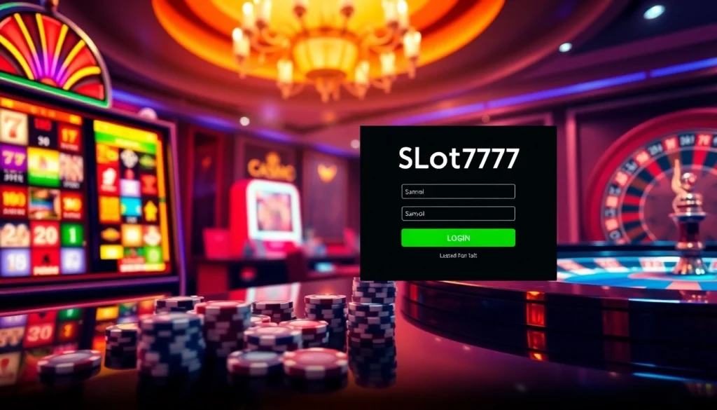 Experience the thrill of Slot777 login while winning at a luxurious casino.
