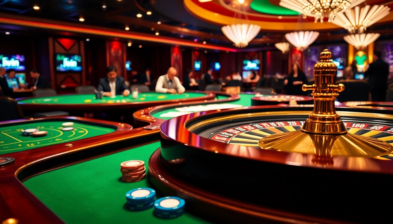 iwin club players engaging in thrilling card games at a luxurious casino