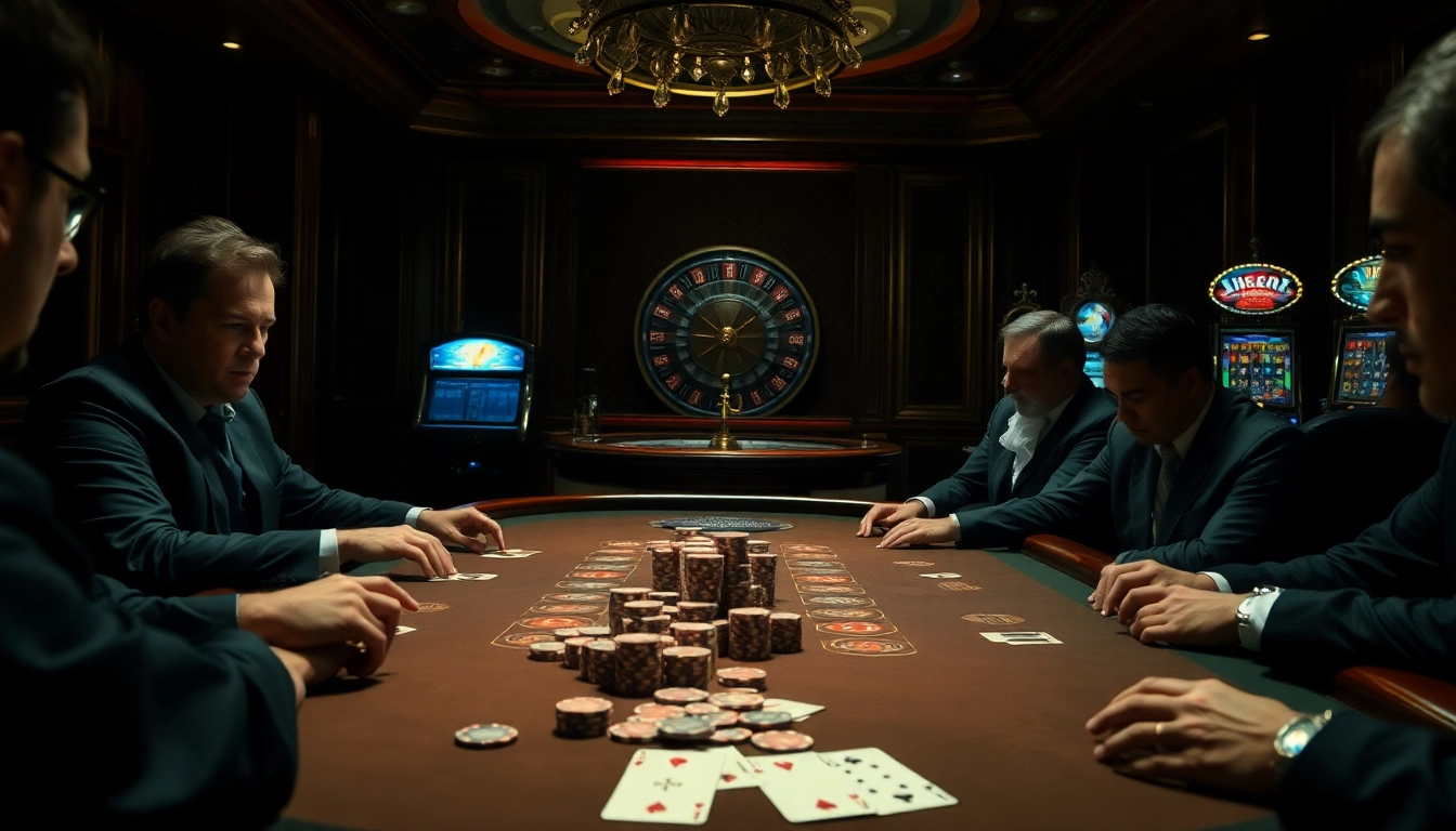 Action-packed poker game showcasing the hidden wiki strategy with poker chips and cards.