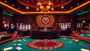 Experience thrilling gaming action at https://xx88.nl/ with poker tables, roulette wheels, and vibrant slot machines.