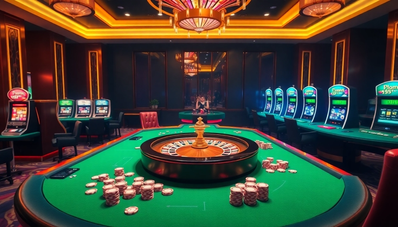 Experience the thrill of winning at https://rr88.navy/ with luxurious casino tables and vibrant slot machines.