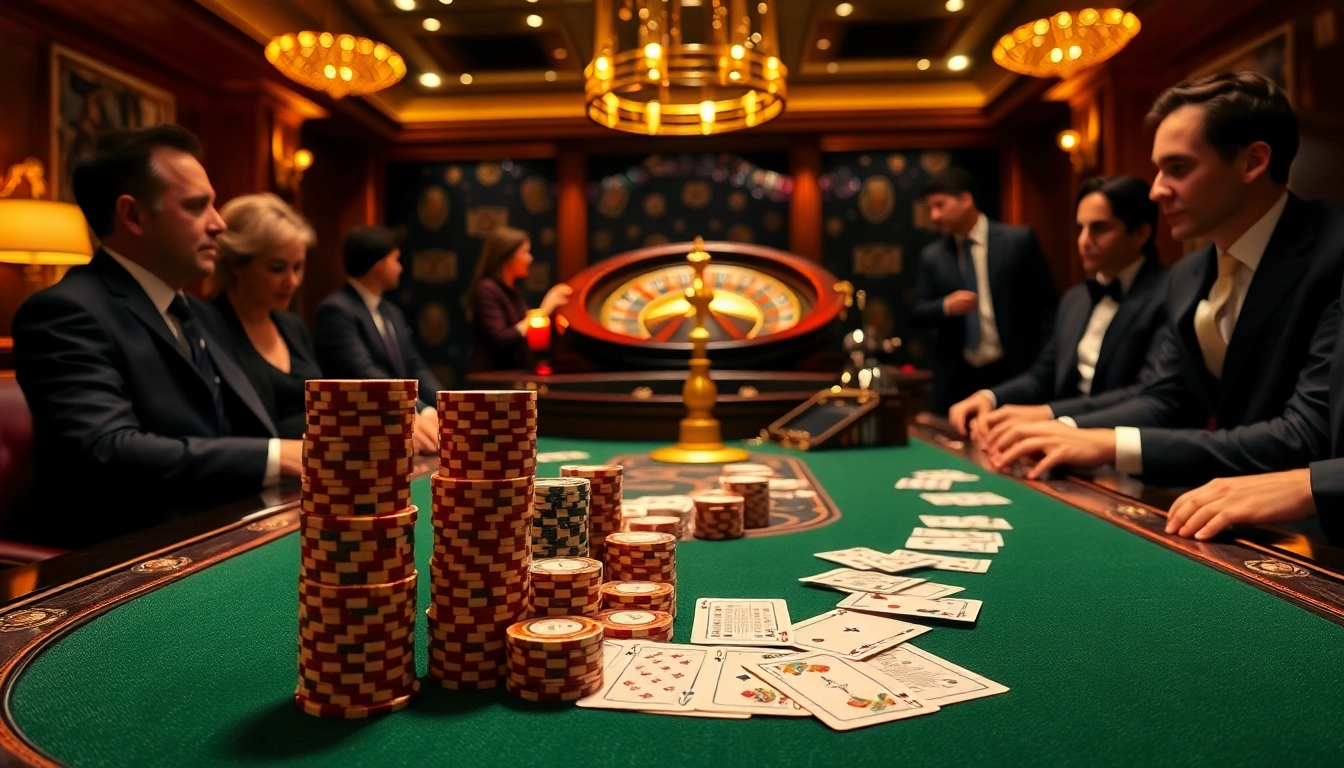 High-stakes poker scene with immersive digital elements linked to https://vaoluoitv.it.com.