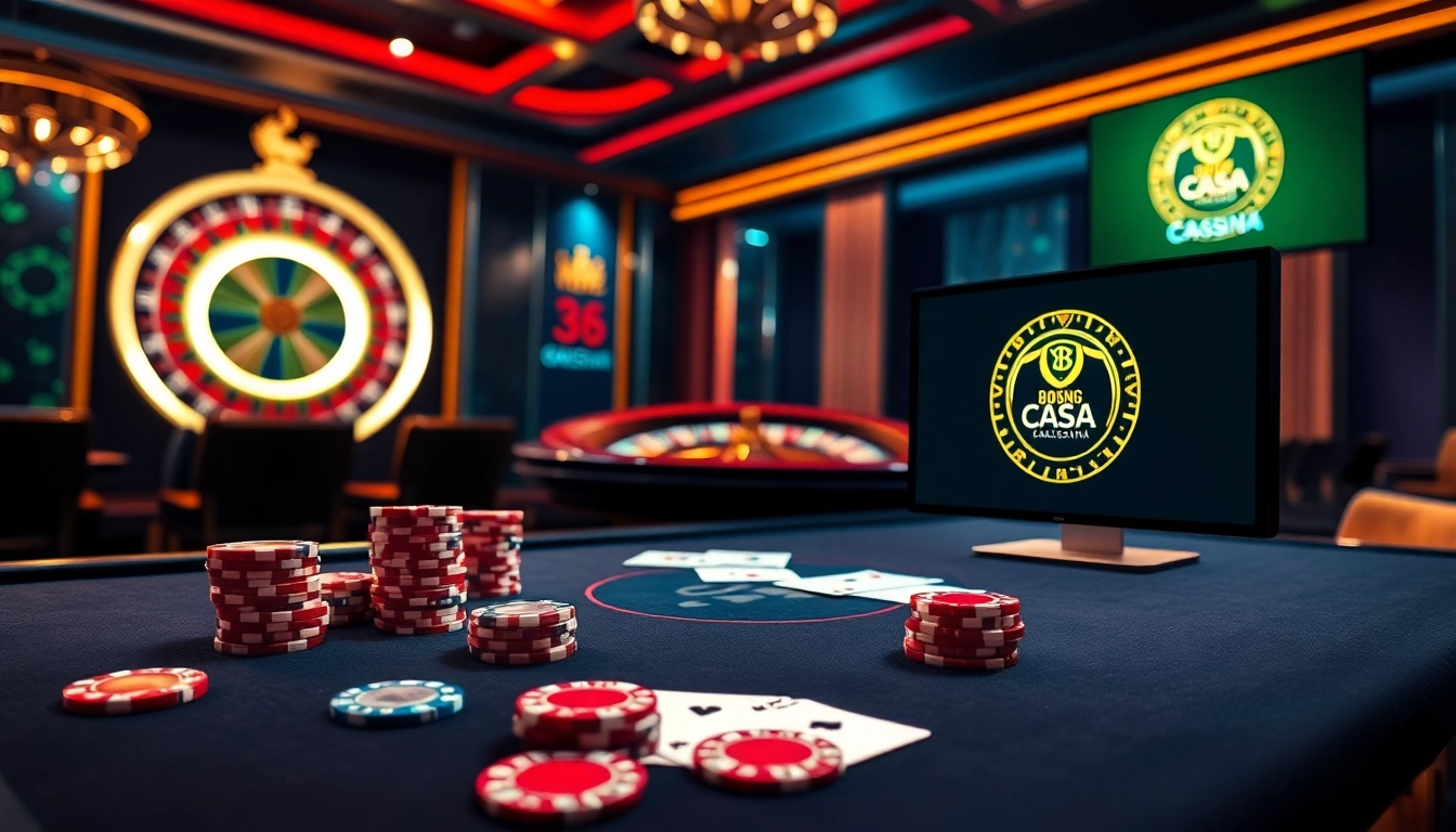 Engage in thrilling gameplay at bong88.casa with high-quality casino visuals featuring poker chips and playing cards.