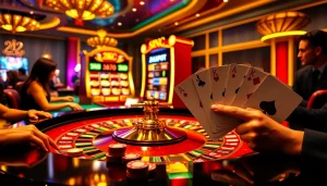 Trải nghiệm không khí hồi hộp tại 24kclub khi người chơi tham gia các ván roulette và poker với cược cao.