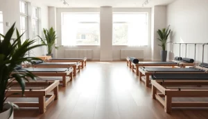 台東区にある、最新設備と落ち着いた雰囲気を備えた魅力的なピラティススタジオ。