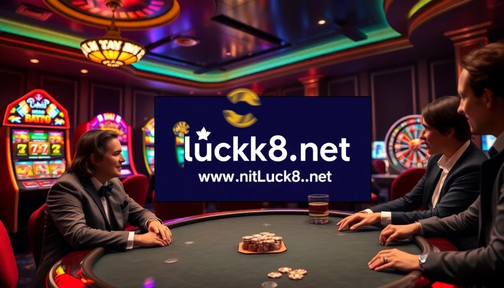 Tận hưởng sự hào hứng của cá cược tại https://luck8.net qua cảnh casino sang trọng với poker và máy đánh bạc.