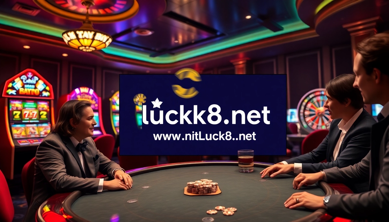 Tận hưởng sự hào hứng của cá cược tại https://luck8.net qua cảnh casino sang trọng với poker và máy đánh bạc.