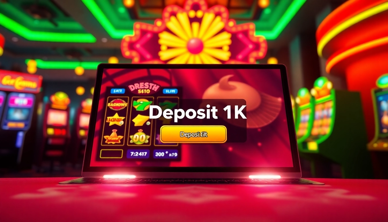 Menangkan permainan dengan slot deposit 1k melalui antarmuka yang ceria dan menarik.