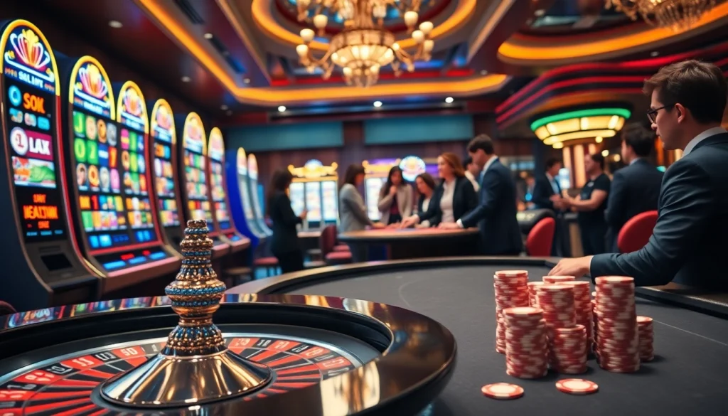 Experience the excitement of a slot deposit 1k with vibrant casino visuals and engaging gameplay.