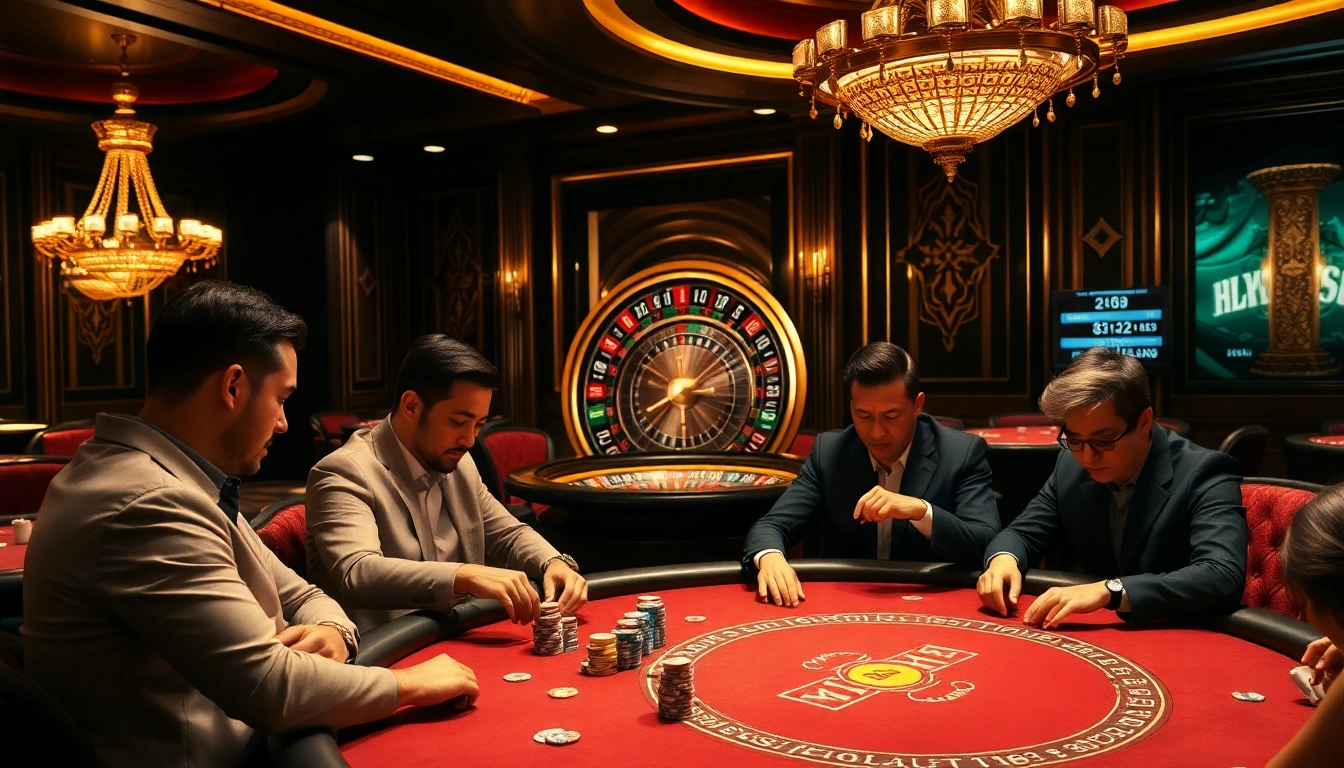 Experience thrilling gameplay at https://nohu900.gripe/ with an upscale poker table scene.