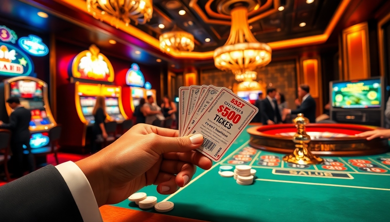 Exciting action at nhà cái đá gà betting table with professional gamblers in a vibrant casino scene.