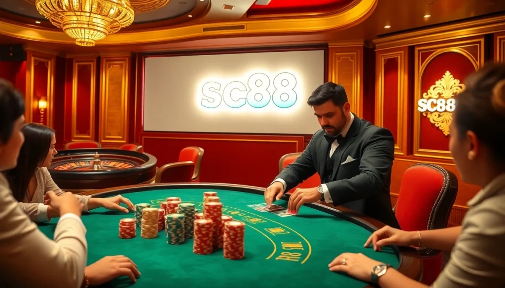 Gamble luxuriously at the casino table while enjoying exciting games at https:/sc88.bz/.