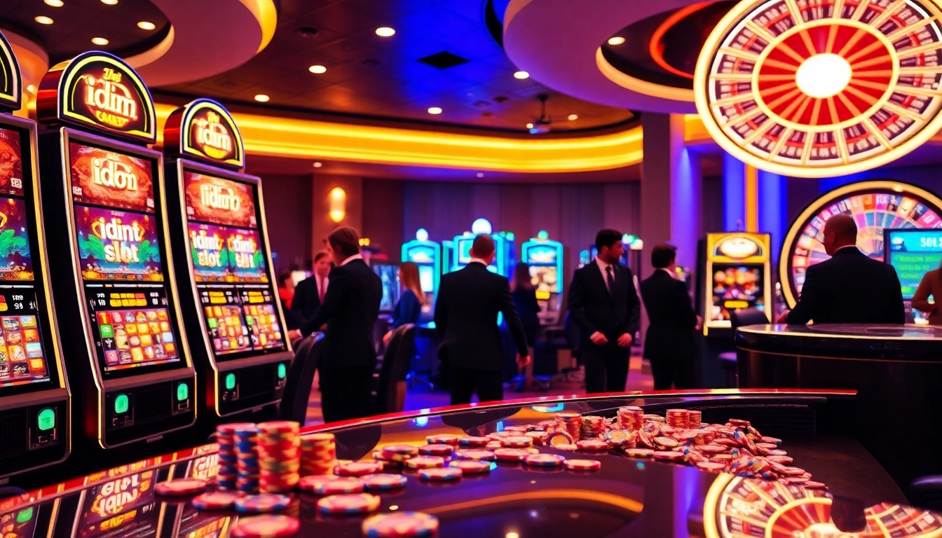 Experience thrilling action at idn slot machines in a lively casino atmosphere.